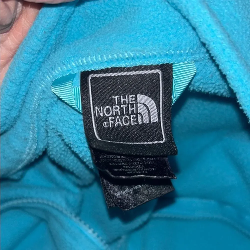 The North Face Blue Fleece Jacket with High Collar